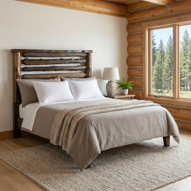 Fireside Lodge Headwaters Headboard - Cal King - Natural, California King