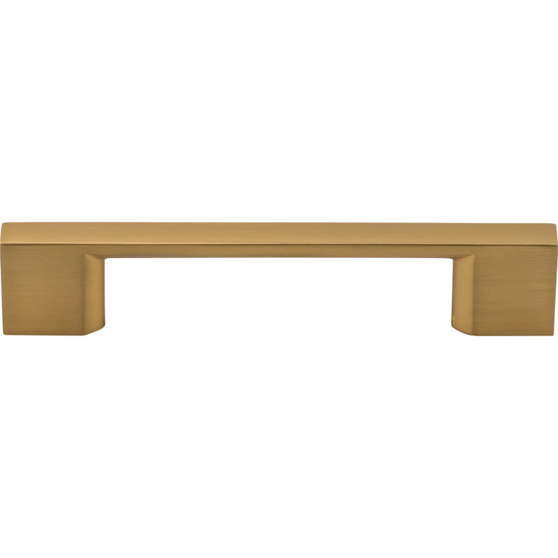 Soft Square 3 3/4" Center to Center Bar Pull, Champagne Bronze