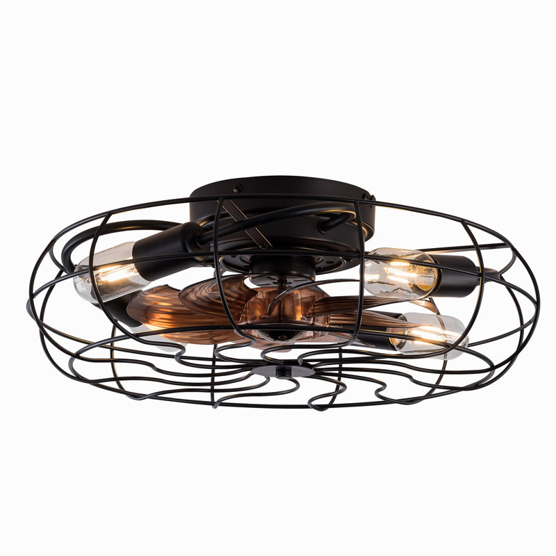 Nouveau ventilateur de plafond de 19 pouces avec moteur à courant continu réversible à 8 vitesses et 8 pales pour chambre à coucher