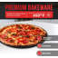 Ensemble de 3 plaques à pizza antiadhésives en marbre - plaques de cuisson en acier au carbone (9,45 po, 11,02 po, 12,99 po), allant au four, durables, sans PFOA et sans Pfos-117321591