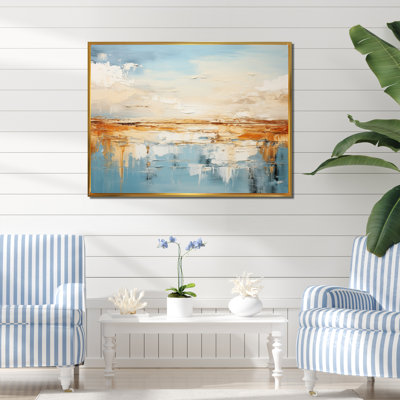 «Sarya Coastal Beach Sand Whispers II», reproduction sur toile