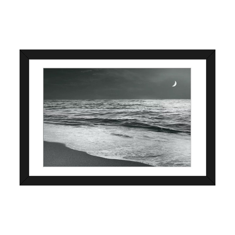 Oasis beach, reproduction de photo sur toile tendue, H 40 po x l 60 po x P 1,5 po, Toile tendue, Blanc
