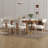 Solid Wood Dining Table Set Farmhouse Extendable Dining Table And Upholstered Chair For Dining Room/Kitchen-110843352-110843348-110843349