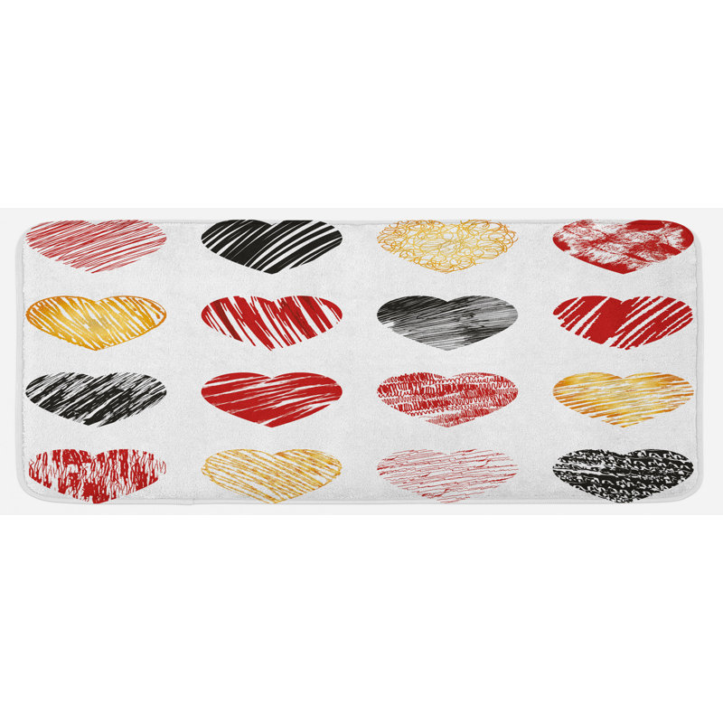 Tapis de cuisine amour