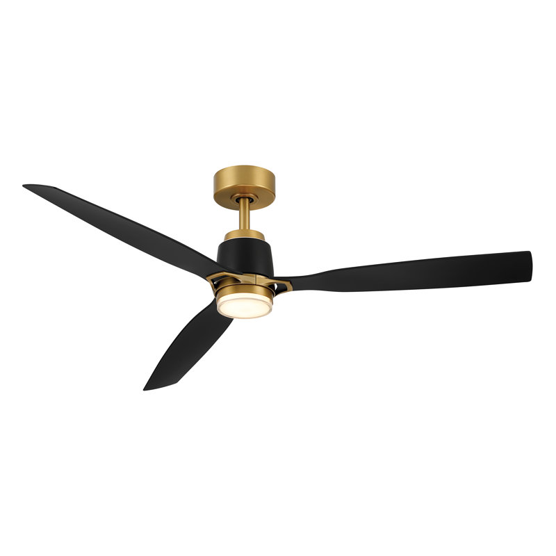 Ventilateur de plafond intelligent DEL 5 "FoxCC, Charbon, Laiton