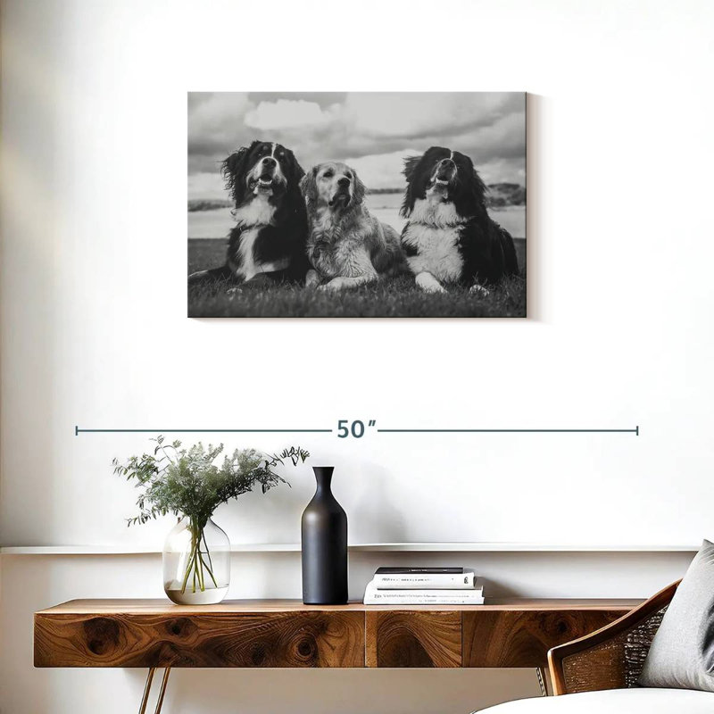 Brampt Bernese Mountain Dogs, 20" H x 30" W