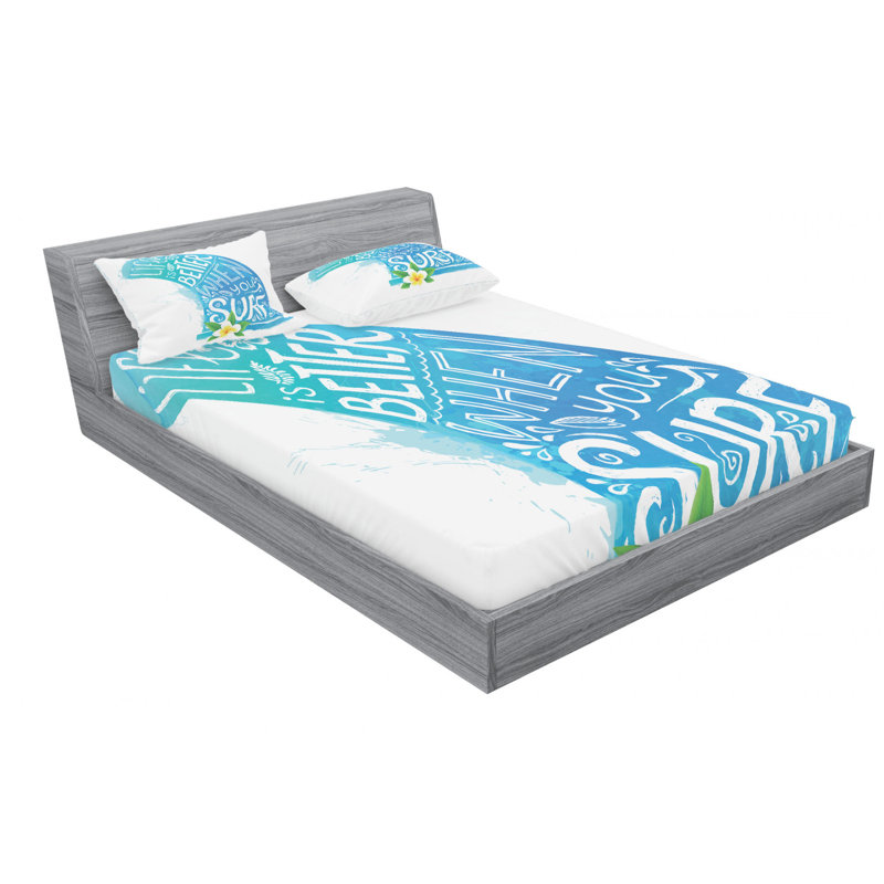 Microfiber Sheet Set, Queen Sheet Set with Fitted Sheet