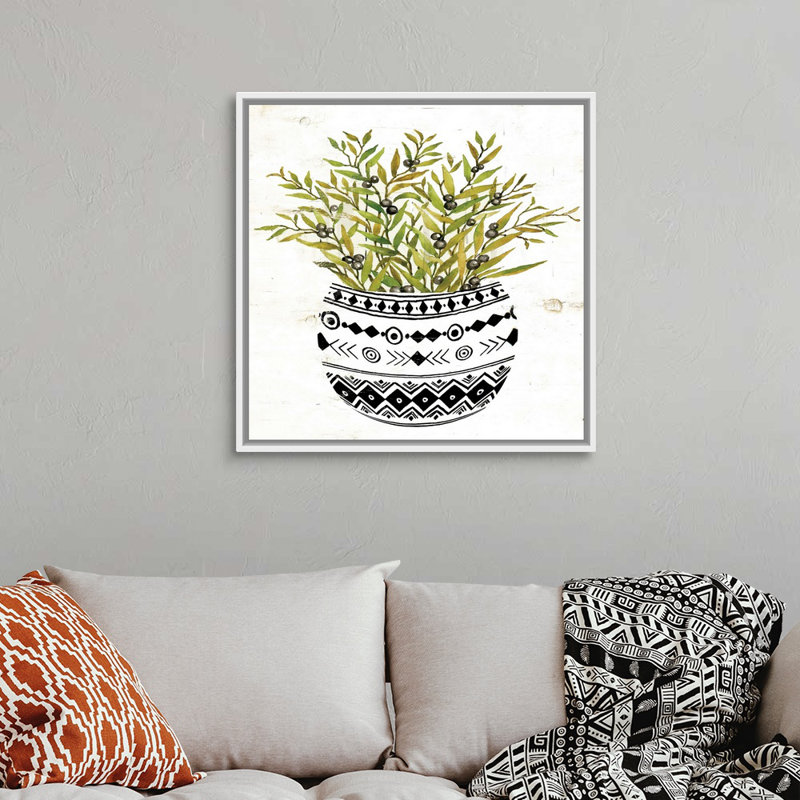 Art mural sur toile Mud, H 30 po x l 30 po x P 1,75 po, Toile avec cadre blanc