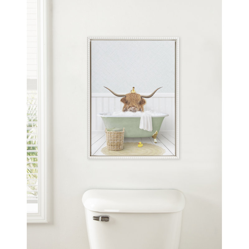 «Randall in Cottage Bath» par Amy Peterson, reproduction d'art sur toile encadrée