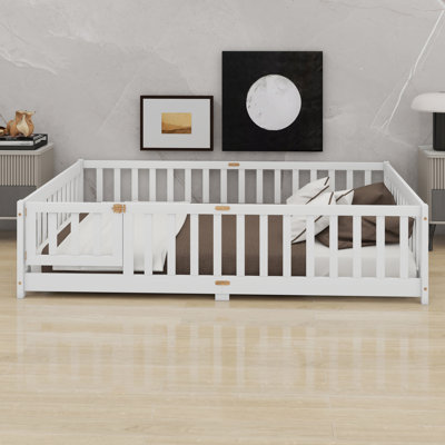 Floor Bed With Fence And Door