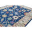Hand Knotted Wool Area Rug in Navy And Sea Green