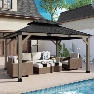 Aoodor Solid Wood Gazebo