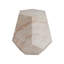 Table d'appoint en béton léger pour une utilisation intérieure et extérieure avec structure durable et conception géométrique moderne.