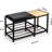 3-Tier Shoe Storage Bench With Cushioned Seat, 570Lb Capacity Heavy Duty Shoe Organizer For Entryway Bathroom Bedroom, 30.7 Inch Shoe Rack