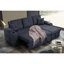 Canapé modulaire faisant face à droite avec repose-pieds, canapé d'angle convertible avec rangement pour accoudoirs, canapé modulaire pour salon et appartement, méridienne droite et gris foncé-1561786611