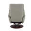 Fauteuil d'appoint en cuir fleur Kandoro
