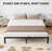 6 Inch Queen Bed Frame Without Headboard No Box Springs Needed Low-Profile Metal Platform Bed Frame Supporting Mattress Foundation 800 Lbs Load Capacity/Easy to Assemble/Noiseless/Black-504915600-504915612