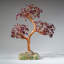 Genuine Garnet Bonsai Gemstone Tree On Fluorite Base