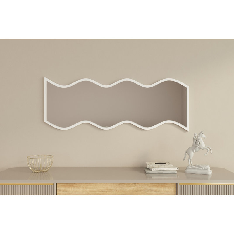 Bisou Novelty Wall Mirror, White