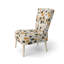 Gilded Polka Dot I - Chaise d'appoint rembourrée moderne et contemporaine