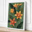 Golden Lilies Botanical - Wrapped Canvas-438265619-438265621