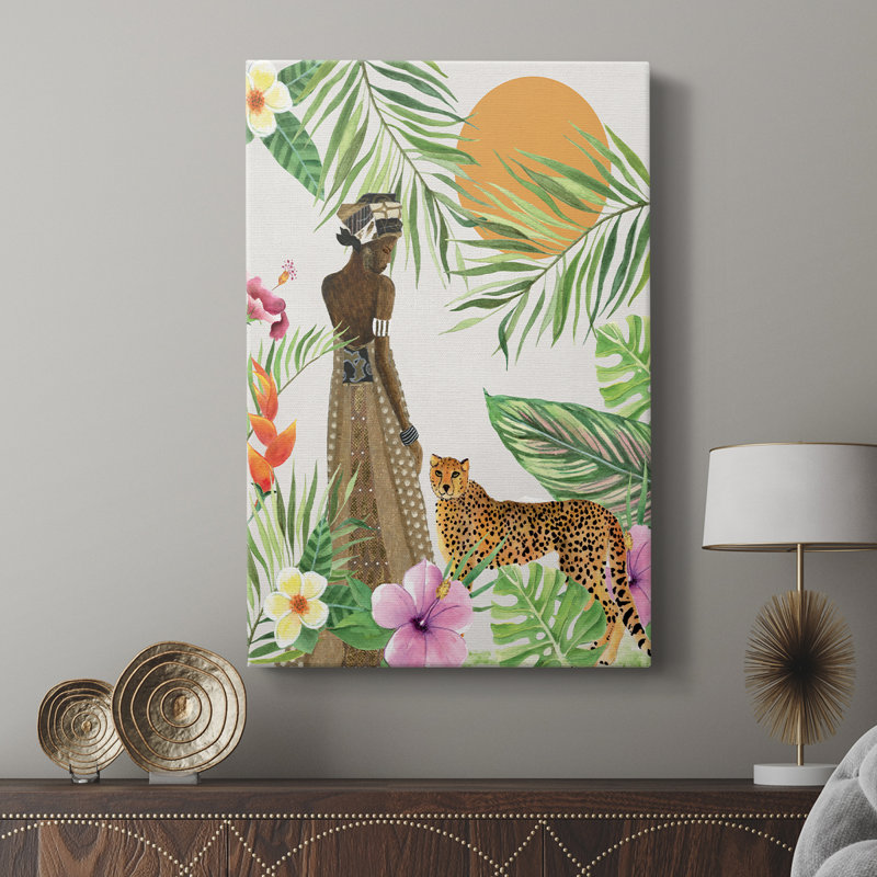 Feline Tropics I - galerie sur mesure, H 12 po x l 8 po