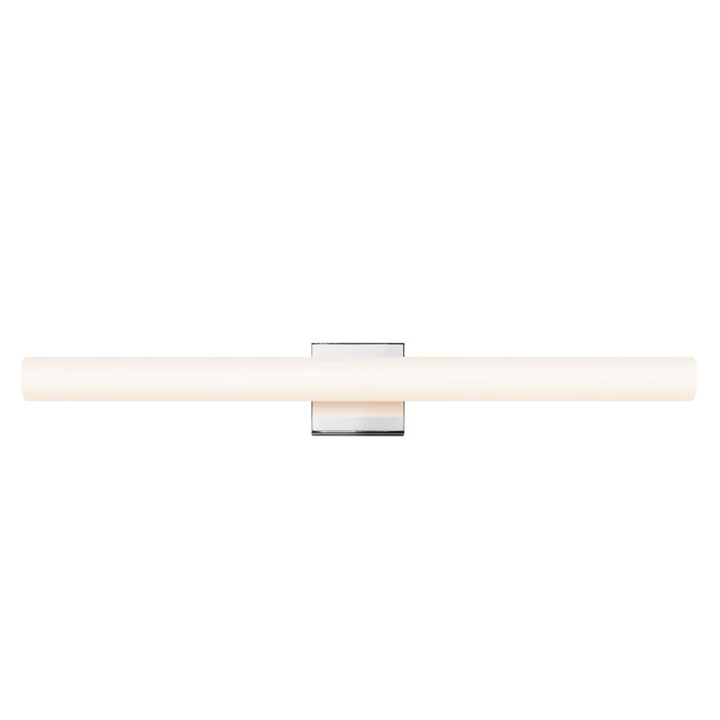 Tubo Slim Dimmable LED Bath Bar, Polished Chrome, Flat