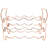 Sorbus 12 Bottle Stackable Copper Wine Rack 3-Tier-910859463