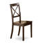 L'ensemble de table de salle à manger 6 pièces contient une table de salle à manger carrée avec rallonge papillon et 4 chaises en bois avec banc, 54 x 54 pouces, cappuccino-132486602-132486600