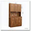Armoire de cuisine 70,87 "de haut avec 6 portes, 1 tablette ouverte et 1 tiroir-1431634915