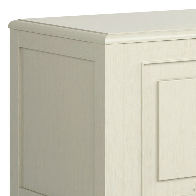 Coffre de rangement en bois massif de 51 po Connaught, Blanc