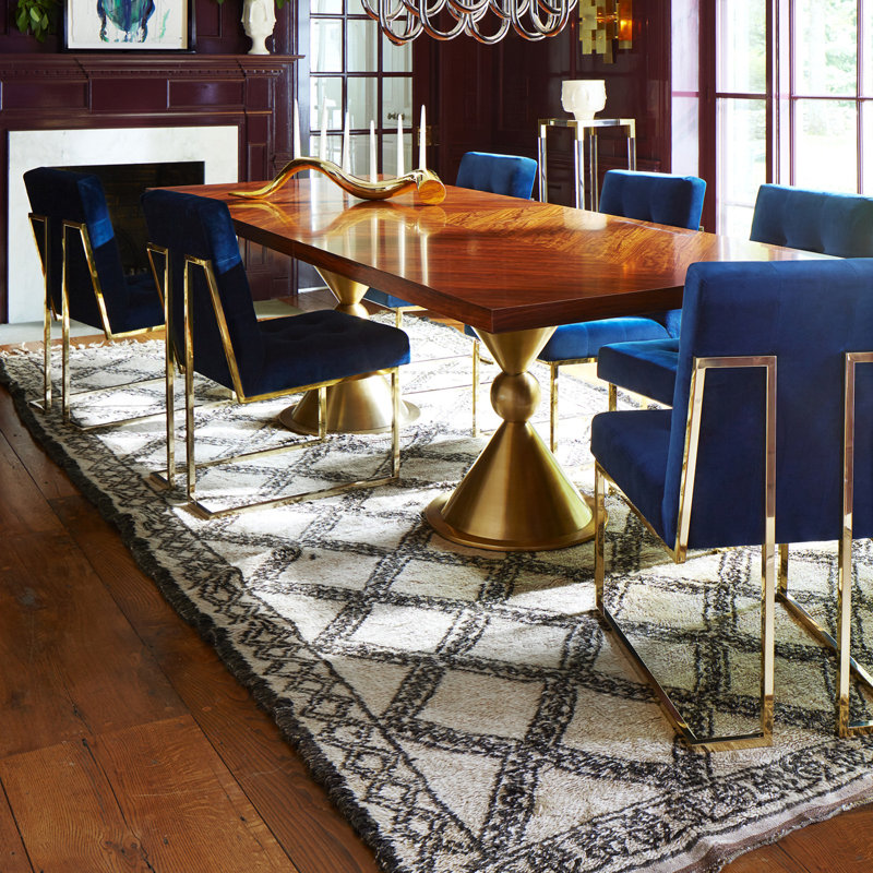 Goldfinger Dining Chair, 100% Cotton Rialto Navy