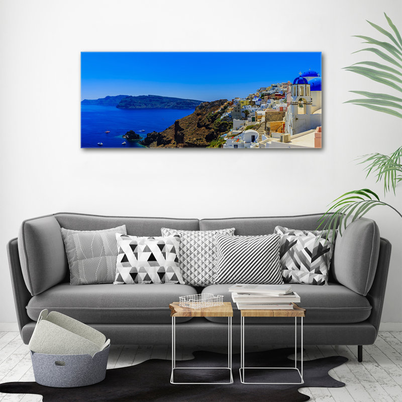 Santorini Greece 1 Piece Wall Art on Canvas