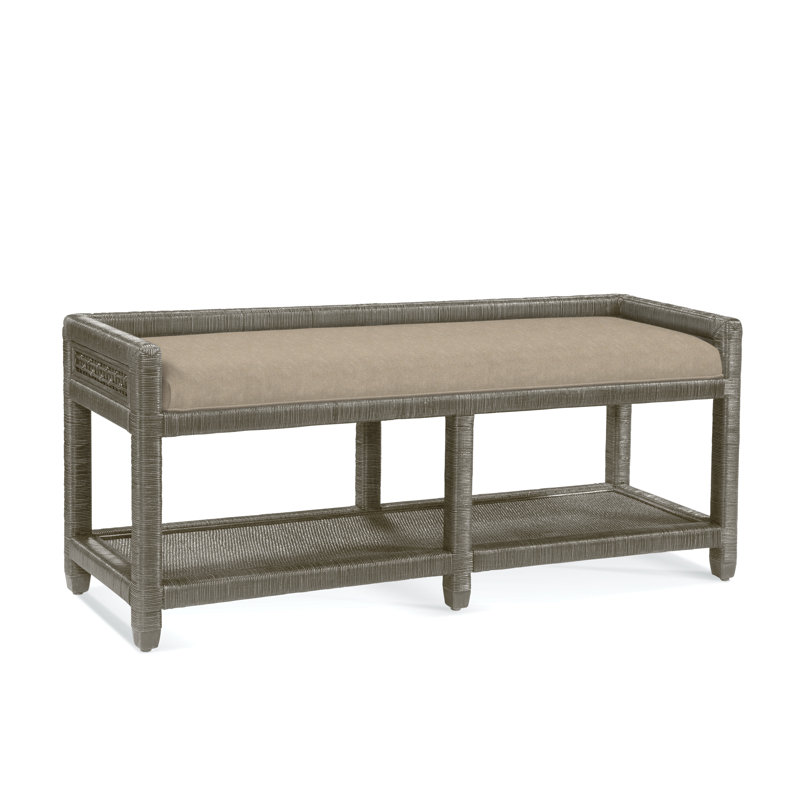 Banc de rangement Silvio Glinda, Avoine Crypton Performance; 0822-74, Pierre de foyer