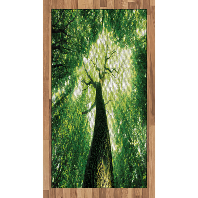 Tapis décoratif à poils longs en polyester à haute densité Landscape, Rectangle 2 pi 7 po x 5 pi