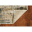 Tapis bleu abstrait noué à la main Overbey-1941910195