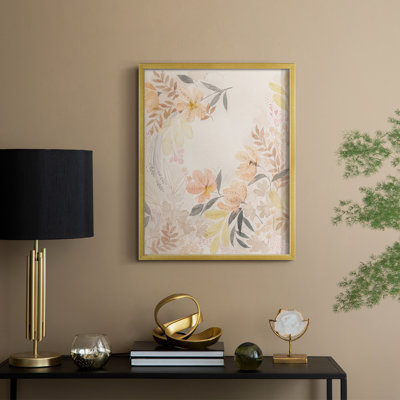 Windswept Wildflowers I Framed Print - Solid Wood