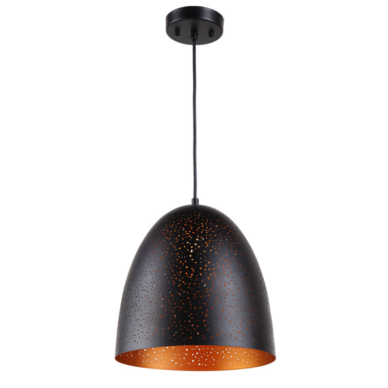 Luminaire suspendu en forme de cloche à 1 lumière Poitiers