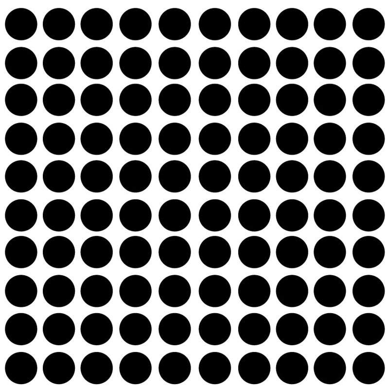 Abstract Non-Wall Damaging Wall Decal, Black