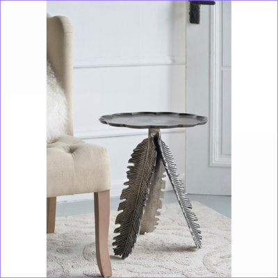 Ensemble de tables basses en MDF inspirées de la nature avec dessus floraux - 2 pièces pour salon, vestibule et amp; Chambre à coucher