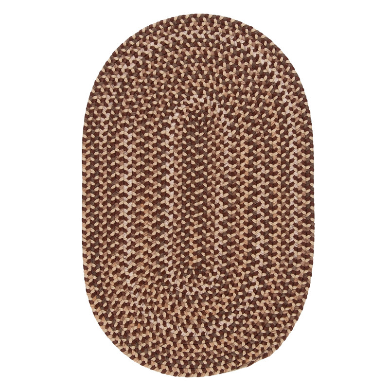 Tapis réversible Ferid - brun, Ovale 10 pi x 14 pi