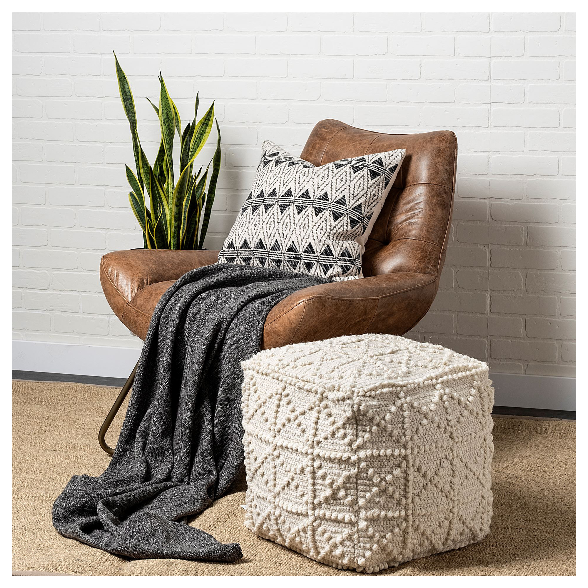 Beckett Upholstered Pouf
