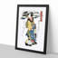 Evening Rain at Karasaki by Eizan Kikukawa - Picture Frame Painting Print-55535867-55535868
