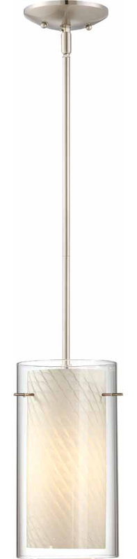Abat-jour cylindrique en verre frit blanc avec trous d'épingle H 8 po x l 3 po, Blanc