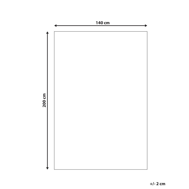Floral Area Rug, Rectangle 140 x 200 cm