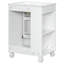 Meuble-lavabo 24 po avec lavabo, armoire de salle de bain avec tablette de porte, rangement latéral ouvert-1826001074