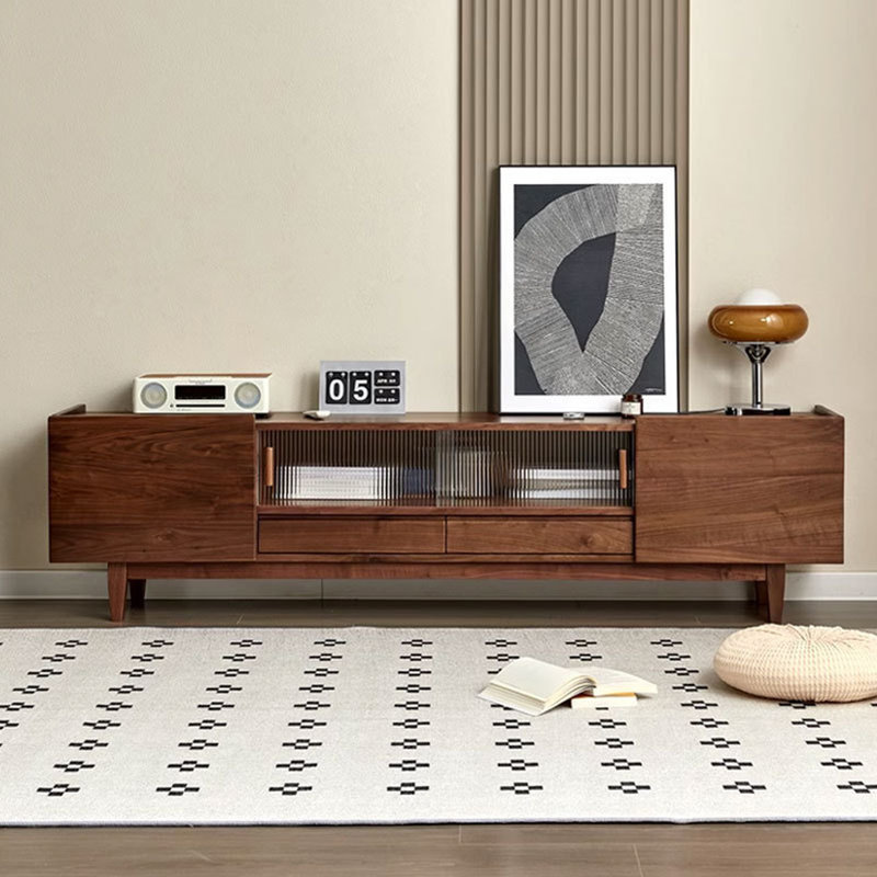 Meuble télé moderne et minimaliste avec rangement, H 21,65 po x L 70,87 po x l 15,75 po
