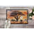Elephants Savanna Sunrise Doormat-112746454