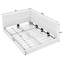 Structure de lit double capitonnée capitonnée, structure de canapé-lit, lit double pour chambre à coucher, velours, beige-794483913