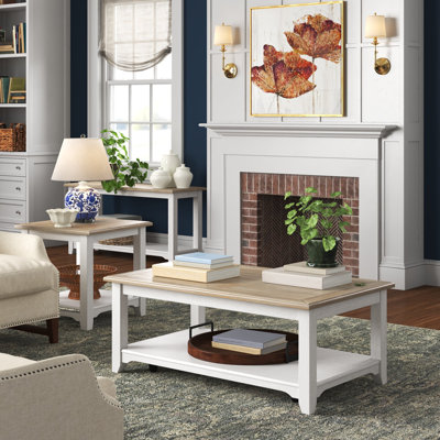 Chu 3 - Piece Solid Wood Living Room Table Set